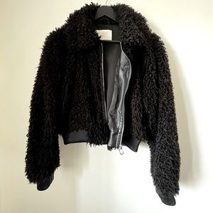 Zara Black Teddy Jacket